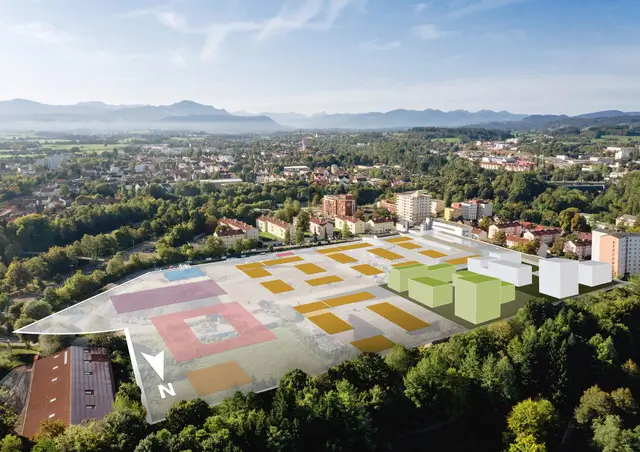 Parkstadt Engelhalde Luftbild 3D 2. Bauabschnitt