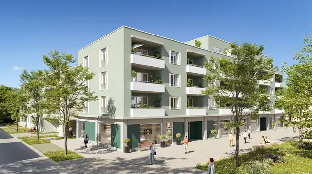 Parkstadt Engelhalde Wohnungen Exterior Rendering 2. Bauabschnitt